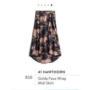 41 Hawthorn faux wrap skirt